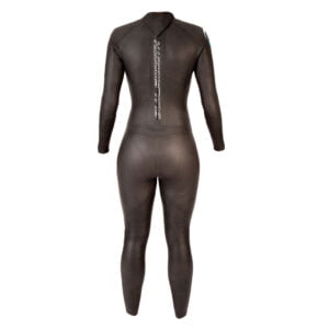 Blu Smooth MK2 Comp swimming wetsuit ladies back | Open Water Swimming Wetsuit - United Kingdom